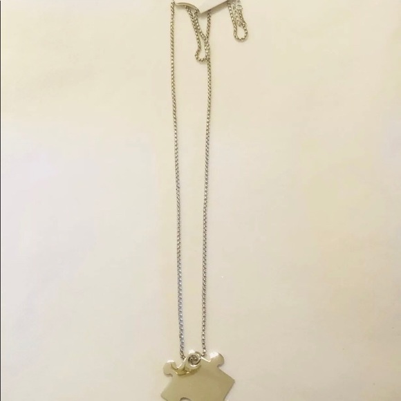 Puzzle Heart Autism Stainless Steel 24” Necklace - Picture 5 of 7